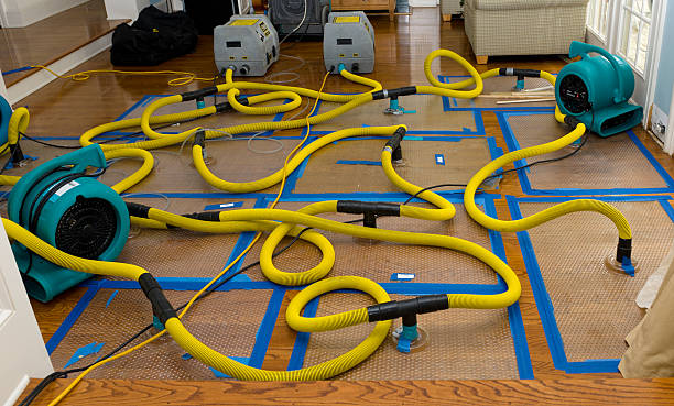 Professional Flood Damage Restoration technician working in Marlborough, MA